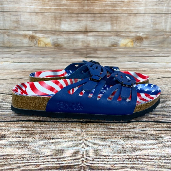 Birkenstock American Flag Slide Sandals Women Size 8.5 Slip On Sandals - NEW